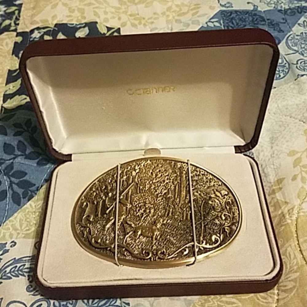 solid brass belt buckle